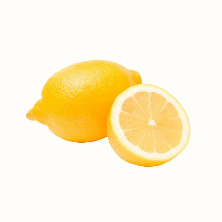 Lemon tree with ripe yellow fruit