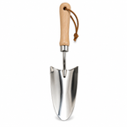 Stainless Steel Garden Hand Trowel with Wooden Handle