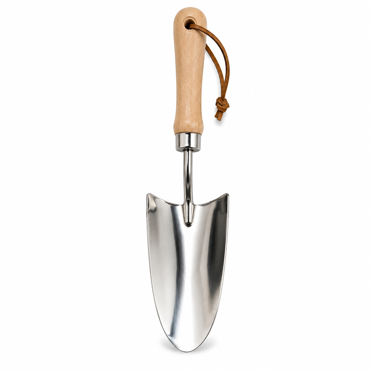 Stainless Steel Garden Hand Trowel with Wooden Handle