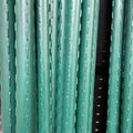 Close-up of Metal Vinyl Coated Planting Poles with tread pattern