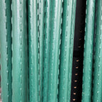 Close-up of Metal Vinyl Coated Planting Poles with tread pattern