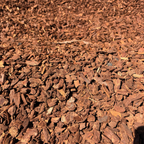 Close-up of brown mulch or compost