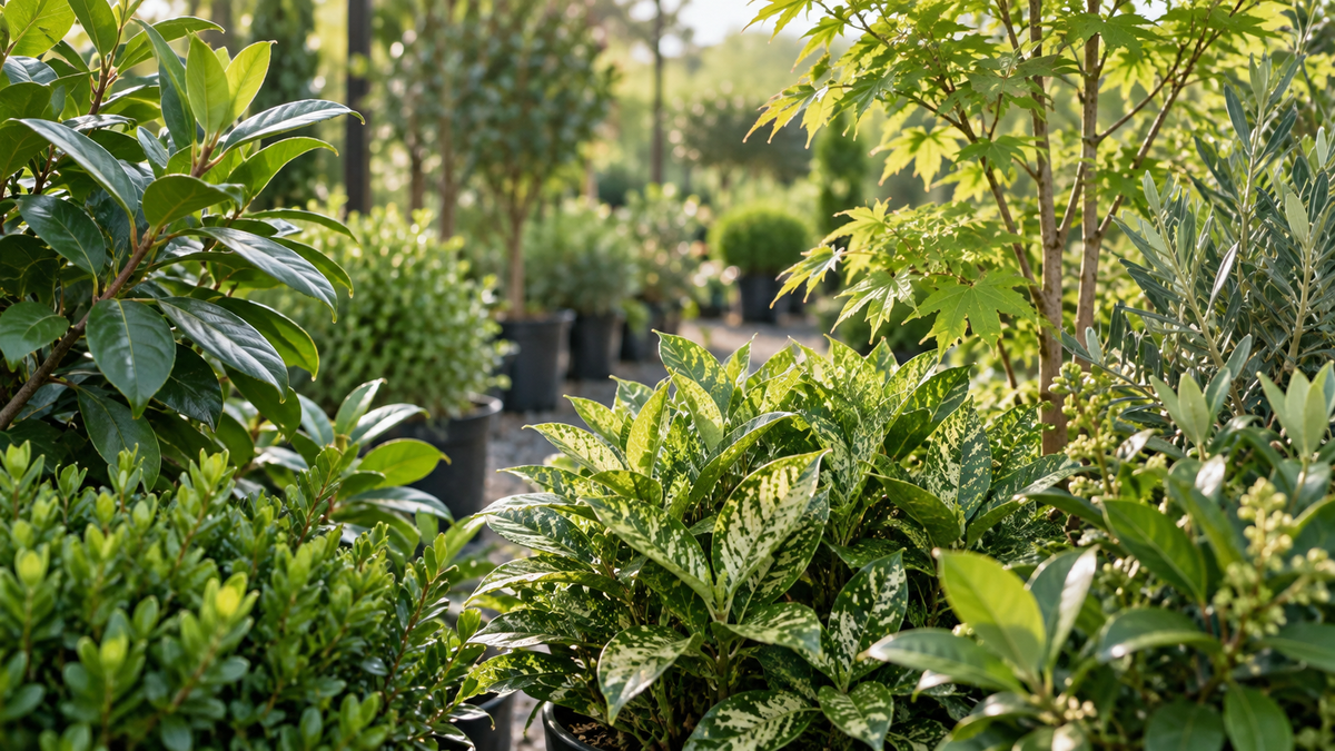 Illustrative nursery foliage representing future plant sourcing markets
